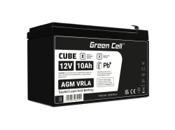 Green Cell® AGM VRLA 12V 10Ah huoltovapaa akku UPS-katkottoman virtalähteen UPS-järjestelmille