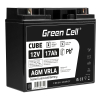 Green Cell® AGM VRLA 12V 17Ah huoltovapaa akku pyörätuoliveneskootterin ruohonleikkuriin