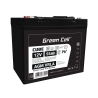 Green Cell CUBE AGM IP54 VRLA 12V 55Ah huoltovapaa akku leikkurin skootterin veneen pyörätuolin golfkärryyn