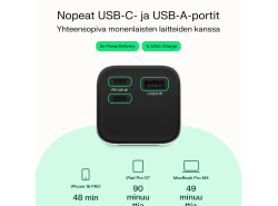 Greencell Powerbank 25200mAh 140W PD USB-C mit Schnellladung für Laptop, MacBook, iPhone 16 15 14 Pro Max, Samsung Galaxy S25