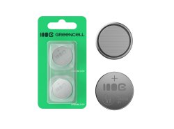 Greencell Blister 2x litiumakku CR2032 3V 220mAh nappiakku avaimelle, kellolle, kauko-ohjaimelle, vaalle