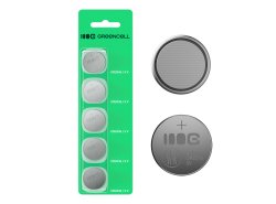 Greencell Blister 5x litiumakku CR2016 3V 80mAh nappiakku avaimelle, kellolle, kaukosäätimelle, vaa'alle