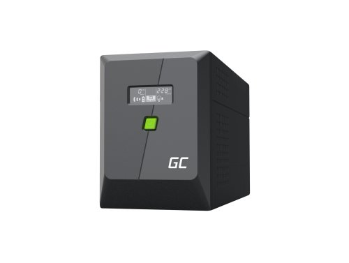 Varmuuskopio UPS Greencell 1500VA 900W PowerProof LCD-näytöllä