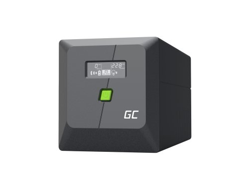 Zasilacz awaryjny UPS Greencell 1000VA 600W PowerProof LCD-näytöllä