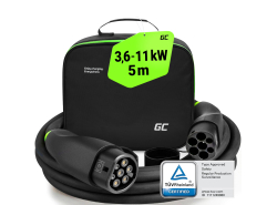 Green Cell Snap EV Latauskaapeli Tyypin 2 11kW 5m varten Tesla Model 3 S X Y, Kia EV6, Hyundai IONIQ 5, BMW i3, Ford Mach-E