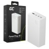 Greencell PowerPlay 30 - valkoinen varavirtalähde, 30 000mAh, 22,5W, 4 porttia