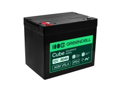 Greencell AGM VRLA 12V 80Ah huoltovapaa akku UPS-virtalähteisiin, vaa'alle, matkailuautoon (260x168x216mm)