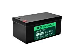 Greencell AGM VRLA 12V 250Ah huoltovapaa akku veneille, fotovoltaiikkaan, aurinkopaneeleihin (520x268x225mm)
