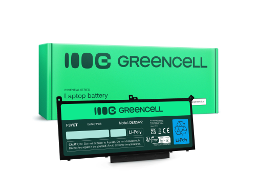 Green Cell Akku F3YGT tuotteeseen Dell Latitude 7280 7290 7380 7390 7480 7490