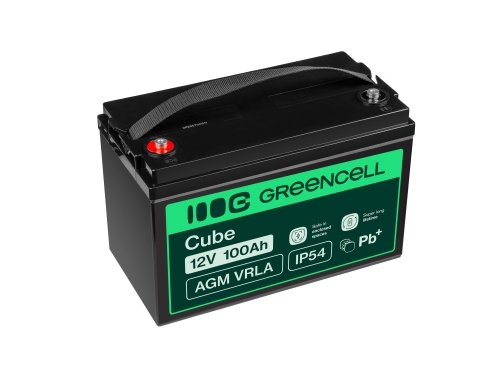 Green Cell® AGM VRLA 12V 100Ah huoltovapaa akku matkailuautoihin, aurinkosähköihin, aurinkopaneeleihin, veneisiin, CO-kiukaan
