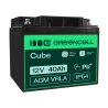 Green Cell ® AGM 12V 40Ah akku VRLA lyijyakku Unbemann Caravan aurinkosähköpyörätuolin aurinkoakku