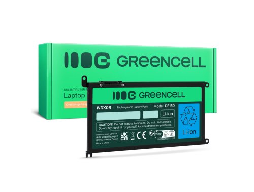 Green Cell Akku WDX0R WDXOR tuotteeseen Dell Inspiron 5368 5378 5379 5565 5567 5568 5570 5765 5767 5770 Vostro 5468 5568