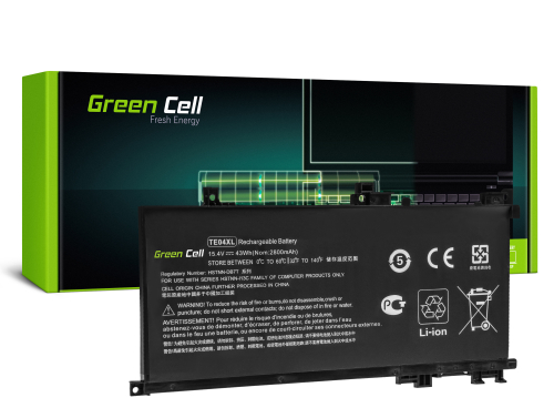 Green Cell Akku TE04XL 905175-271 905175-2C1 905277-855 HSTNN-DB7T TPN-Q173 tuotteeseen HP Omen 15-AX, HP Pavilion 15-BC