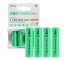 4x Paristot AA R6 2600mAh Ni-MH Ladattavat Akut Green Cell