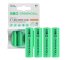 4x Paristot AA R6 2000mAh Ni-MH Ladattavat Akut Green Cell