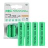 4x Paristot AA R6 2000mAh Ni-MH Ladattavat Akut Green Cell