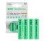 4x Paristot AAA R3 950mAh Ni-MH Ladattavat Akut Green Cell