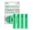 4x Paristot AAA R3 800mAh Ni-MH Ladattavat Akut Green Cell