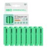 16x Paristot AAA R3 950mAh Ni-MH Ladattavat Akut Green Cell
