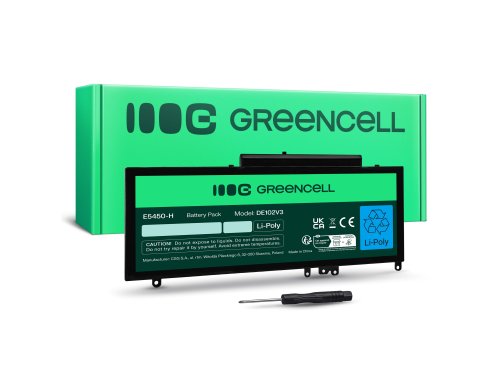 Green Cell Akku G5M10 0WYJC2 tuotteeseen Dell Latitude E5250 E5450 E5550
