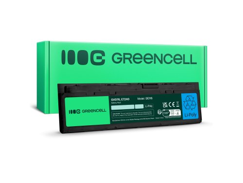 Green Cell Akku GVD76 F3G33 tuotteeseen Dell Latitude E7240 E7250