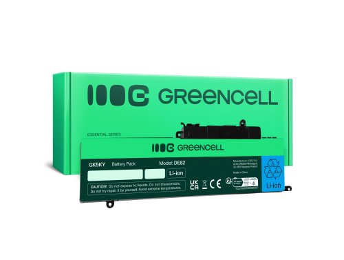 Green Cell Akku GK5KY tuotteeseen Dell Inspiron 11 3147 3148 3152 3153 3157 3158 13 7347 7348 7352 7353 7359 15 7568
