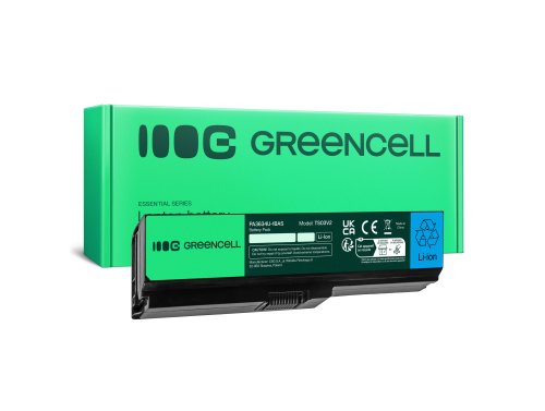 Green Cell Akku PA3634U-1BRS tuotteeseen Toshiba Satellite A660 A665 L650 L650D L655 L670 L670D L675 M300 M500 U400 U500